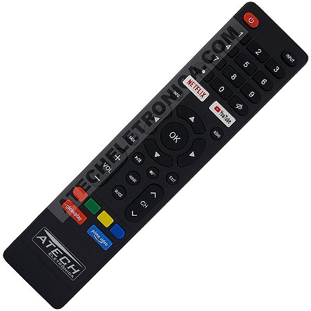 Controle Remoto TV Multilaser TL020 / TL024 (Smart TV)