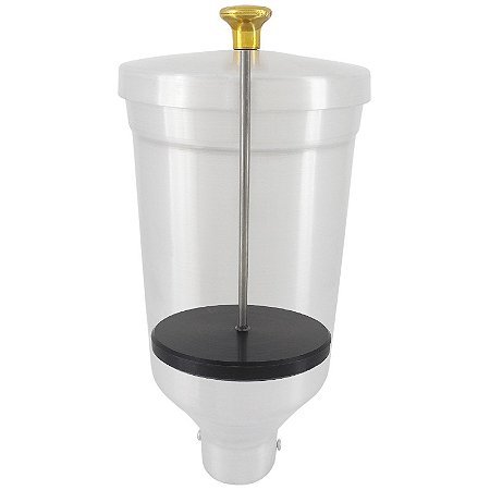 Copo Alumínio com Tampa e Disco Contrapeso Doceira de Churros / Recheador Pão de queijo 1 Litro