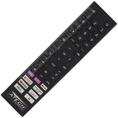 Controle Remoto TV Toshiba CT-95030 (Smart TV)