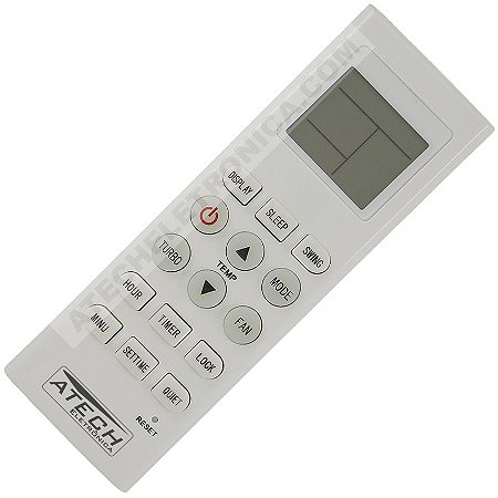 Controle Remoto Ar Condicionado Agratto KKG9A-C1 / CCS9FR4 / CCS9QFR4 / CCS12FR4