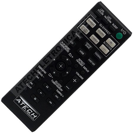 Controle Remoto Aparelho de Som Sony RM-AMU163 /  SS-SHAKE5 / SS-SHAKE5P / SS-SHAKE7 / SS-SHAKE7P / SS-WGP55 / SS-WGP88 / ETC