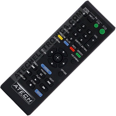 Controle Remoto Blu-Ray Sony RMT-B120A / BDP-S1100 / BDP-S190 / BDP-S3100 / BDP-S390 / BDP-S390W