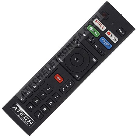Controle Remoto TV HQ HQSTV32NK / HQSTV43N (Smart TV)