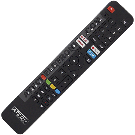 Controle Remoto TV Vizzion LE43DF20 / LE50UHD20 (Smart TV)