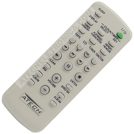 Controle Remoto Aparelho de Som Sony RM-SC30 / HCD-LX10000 / LBT-ZX8 / MHC-GX355 / MHC-GX450 / MHC-GX9000 / MHC-GX9900 / ETC