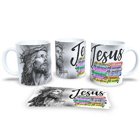 Caneca Cerâmica Personalizada Religião / Jesus - Modelo 785364