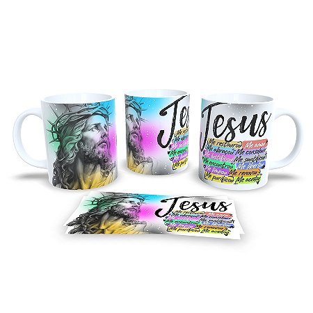 Caneca Cerâmica Personalizada Religião / Jesus - Modelo 785361