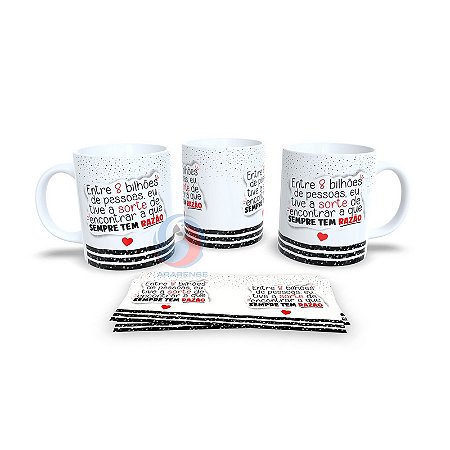 Caneca Cerâmica Personalizada Dia dos Namorados / Casal - Código 785099