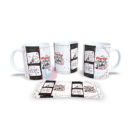 Caneca Cerâmica Personalizada Dia dos Namorados Casal - Código 785083