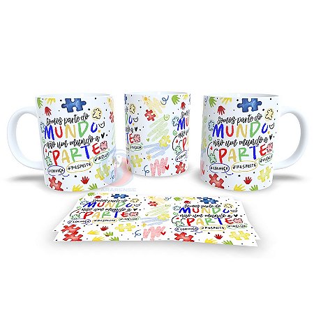 Caneca de Cerâmica Personalizada Autista / Autismo – Modelo 785004