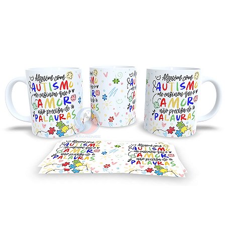 Caneca de Cerâmica Personalizada Autista / Autismo – Modelo 785010