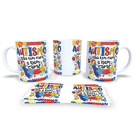 Caneca de Cerâmica Personalizada Autista / Autismo – Modelo 785011