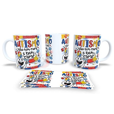 Caneca de Cerâmica Personalizada Autista / Autismo – Modelo 785013