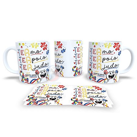 Caneca de Cerâmica Personalizada Autista / Autismo – Modelo 785014