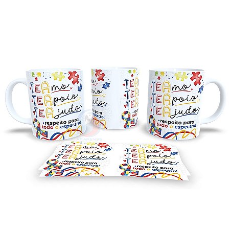 Caneca de Cerâmica Personalizada Autista / Autismo – Modelo 785021