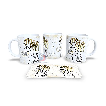 Caneca Cerâmica Personalizada Mãe de Pet - Código 785045