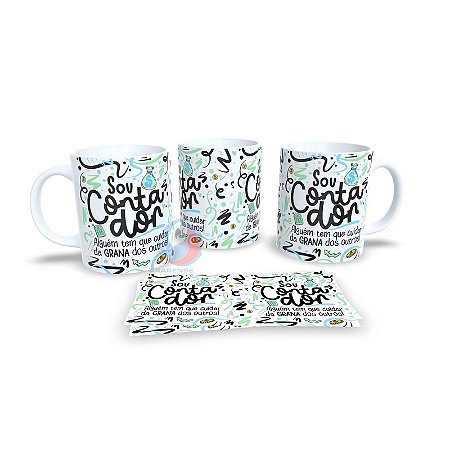 Caneca Cerâmica Personalizada Profissão Contador - Código 785146
