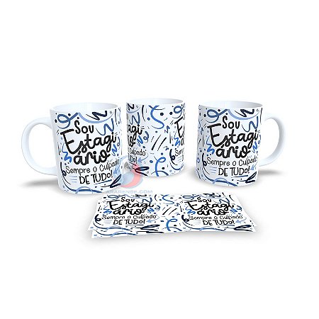 Caneca Cerâmica Personalizada Profissão Estagiário - Código 785141