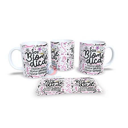 Caneca Cerâmica Personalizada Profissão Biomédica - Código 785136
