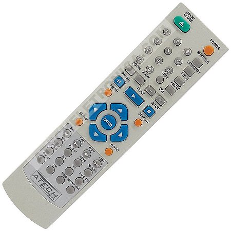 Controle Remoto DVD CCE DVD-600X / DVD-600XB / DVD-600DVX / DVD-603DVX / DVD-610 / DVD-610DVX / DVD-614DVX