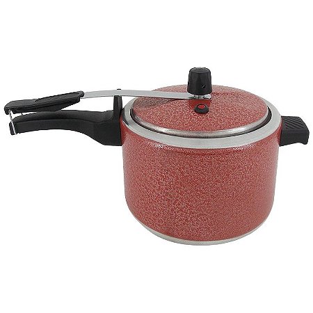 Panela de Pressão de Alumínio 4,5 Litros - Vermelho