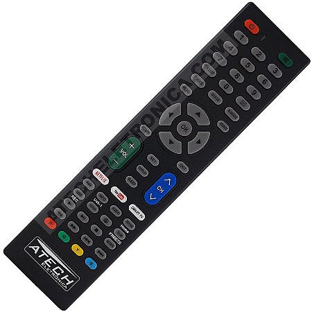 Controle Remoto Universal TV LCD / LED / Smart TV com Netflix e Youtube