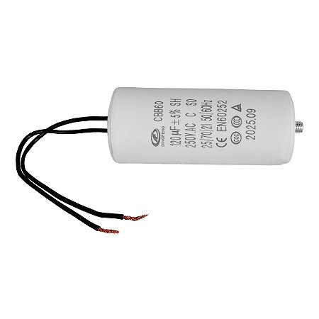Capacitor Partida 120Uf/250V~ 127V Fix. Paraf. Ma 8 - 10Bpo - 127V - Chiaperini