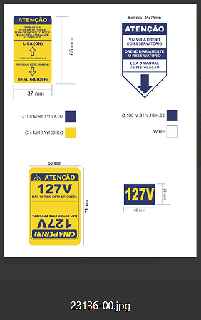 KIT ADESIVO MOTOCOMPRESSOR 7.6/21L 127V REV.01