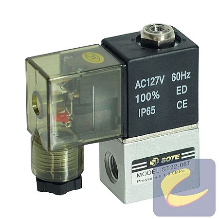 Válvula Direcional 2/2V 1/8" BspxMb8x0.75/Ma5 110 - Compressores Odonto - Chiaperini