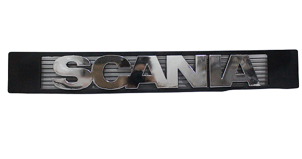 Emblema Grade Frontal Scania R 112/113 - C/ Grade + Presilha - CROMO
