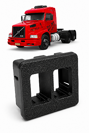 Moldura Interruptor Botão Vidro Elétrico Volvo Edc Esquerdo