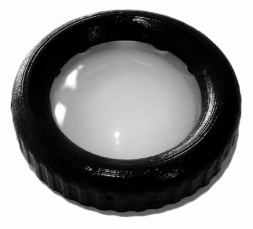 Anel Da Lanterna Do Teto Scania 113/124 Preto Com Lente