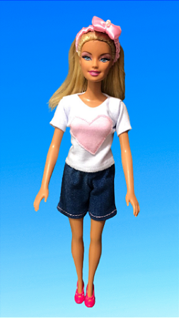 Conj.short e blusa Barbie