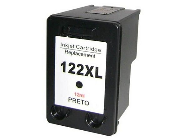 Cartucho de Tinta HP 122 XL 122XL CH563HB| Compatível Preto 12 ML
