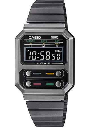 Relogio Casio VINTAGE A100WEGG-1ADF RetroFuturista Alien