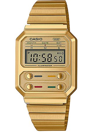 Relogio Casio VINTAGE RetroFuturista Alien A100WEG-9ADF