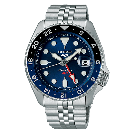 Relógio New Seiko 5 Sports GMT Automático SSK003B1