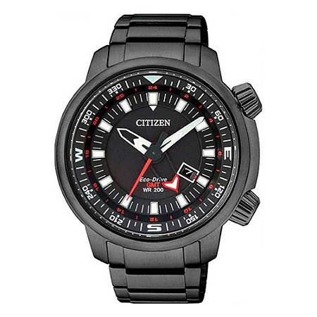 Relógio Citizen Eco Drive Sky Pilot GMT BJ7085-09E / TZ30759P Masculino