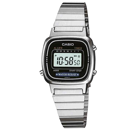 Relógio Casio Vintage Feminino LA670WA-1DF