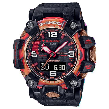 Relógio Casio G-SHOCK Mudmaster Flare Red 40TH Anniversary Limited Edition GWG-2040FR-1ADR