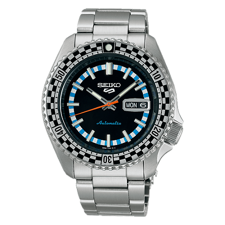 Relógio New Seiko 5 Sport ‘Checker Flag’ Special Edition SRPK67