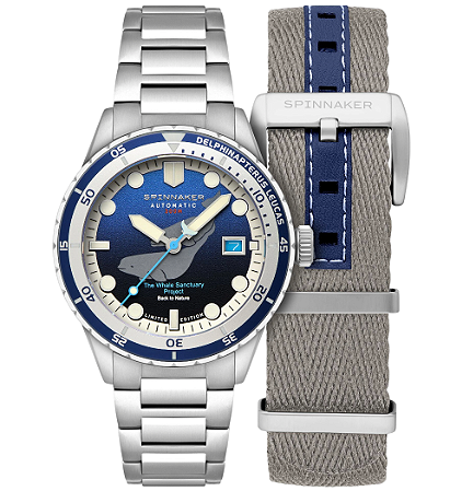 Relógio Spinnaker Automático Hass Whale Sanctuary Project Limited Edition SP-5128-33