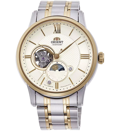 Relógio Orient SUN & MOON Automático RA-AS0007S30B