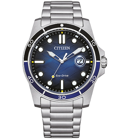Citizen AW1810-85L – Eco-Drive 41,5 mm Aço Preto 100 m