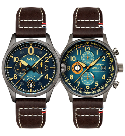 Relógios AVI-8 Hawker Hurricane e Spitfire Limited Edition AV-BOB85-SETA