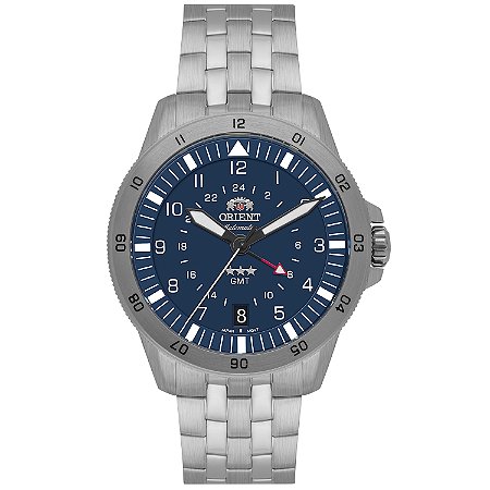 Relógio Orient Automático 3 Estrelas GMT NH3SS018 D2SX