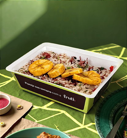 Arroz com Carne Seca e Banana da Terra na Chapa - 260g
