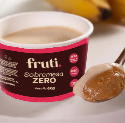 Banoffe Zero Creme de Banana e Doce de Leite Zero Açúcar - 60g