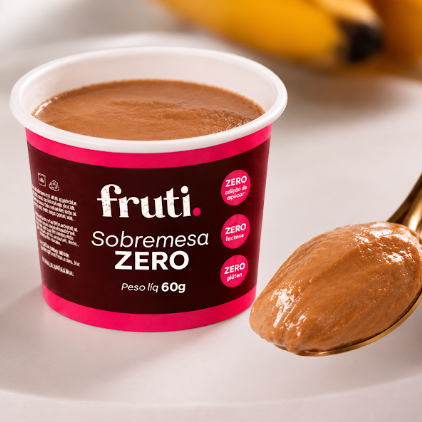 Banoffe Zero Creme de Banana e Doce de Leite Zero Açúcar - 60g