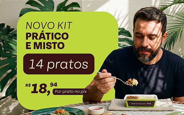 Kit Prático e Misto da Fruti - 14 pratos